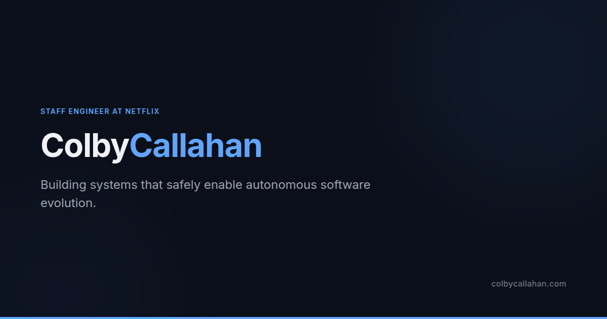 Colby Callahan — AI Agent Infrastructure & Control Planes | Colby Callahan